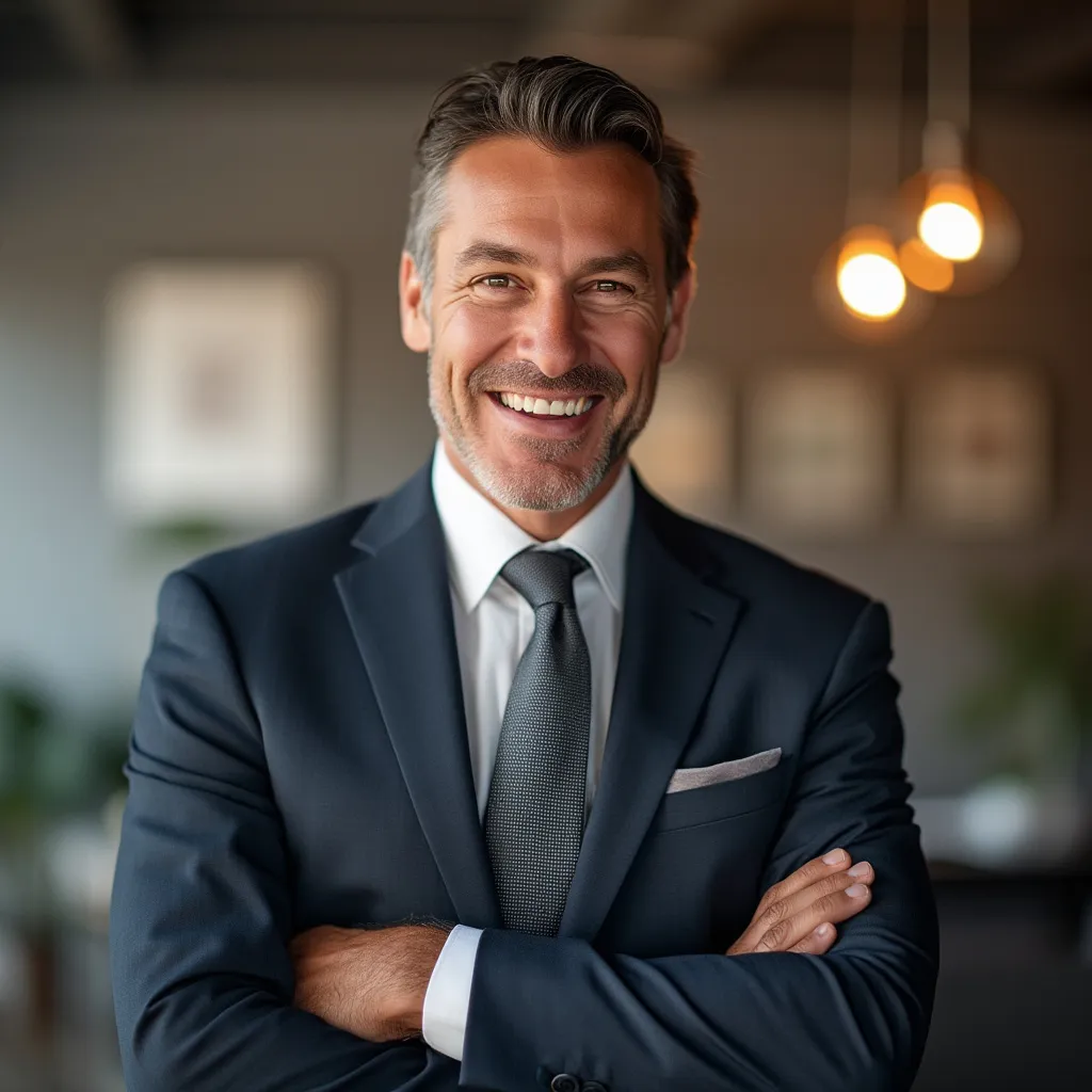 Portrét Jána Nováka, CEO technologickej spoločnosti
